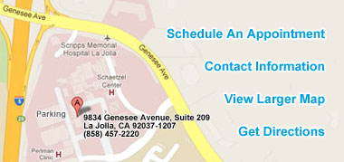 Encontrar Eye Center of La Jolla, Cómo llegar, Contáctenos, Haga una cita.