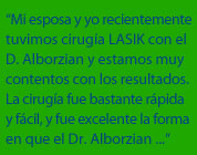 Dr. Alborzian was great at explaining the procedure!